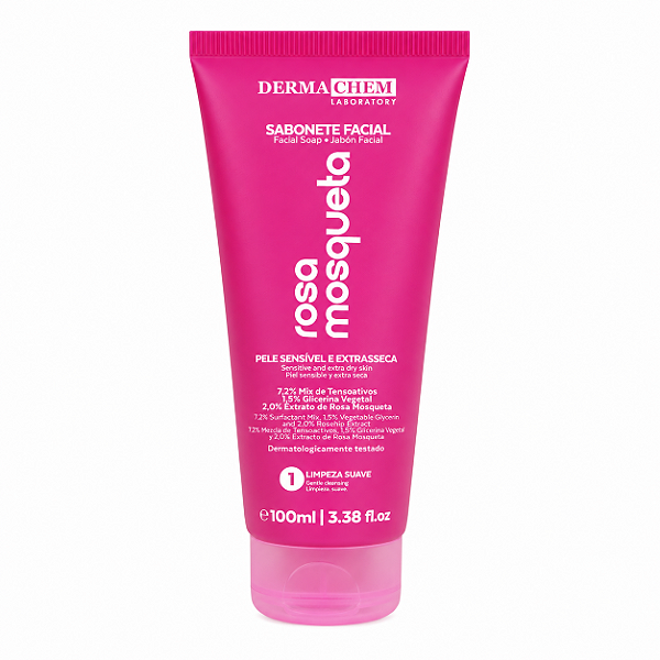 Sabonete Facial Rosa Mosqueta Dermachem