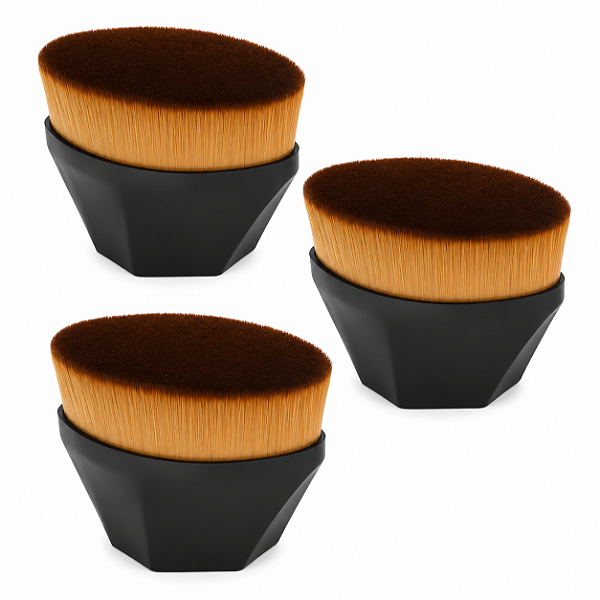 Pincel Kabuki para Base Hexagonal de Maquiagem