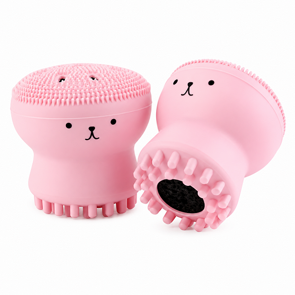 Esponja Limpeza Facial de Silicone Polvo