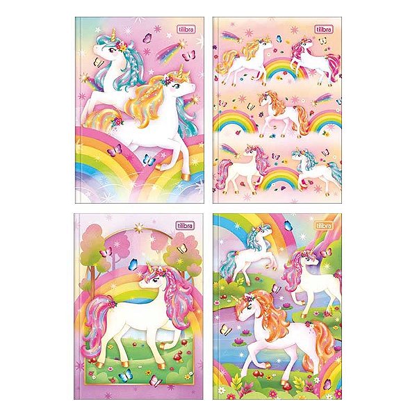 Caderno 1/4 Brochura Capa Dura 48 Folhas Blink 26 Tilibra