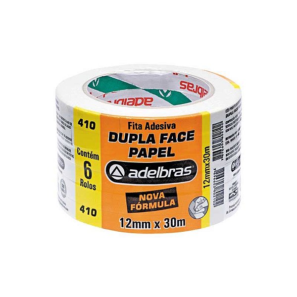 Fita Dupla Face Papel 12X30 Adelbras
