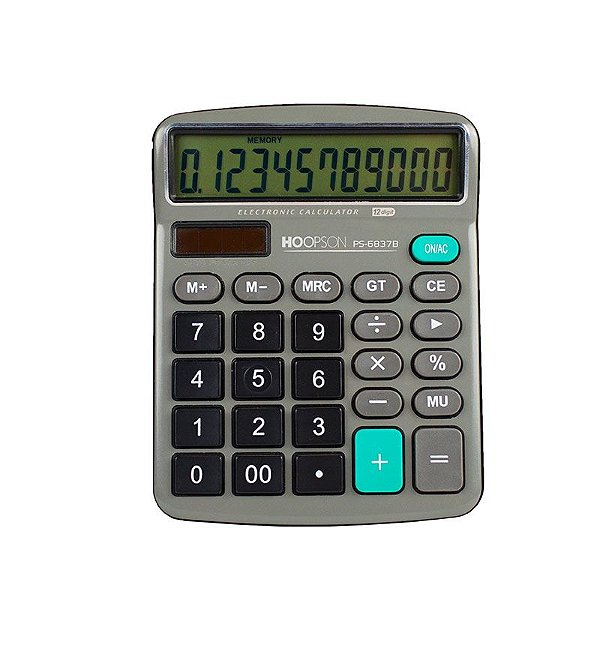 Calculadora Hoopson Mesa PS-6837B 12 Dígitos