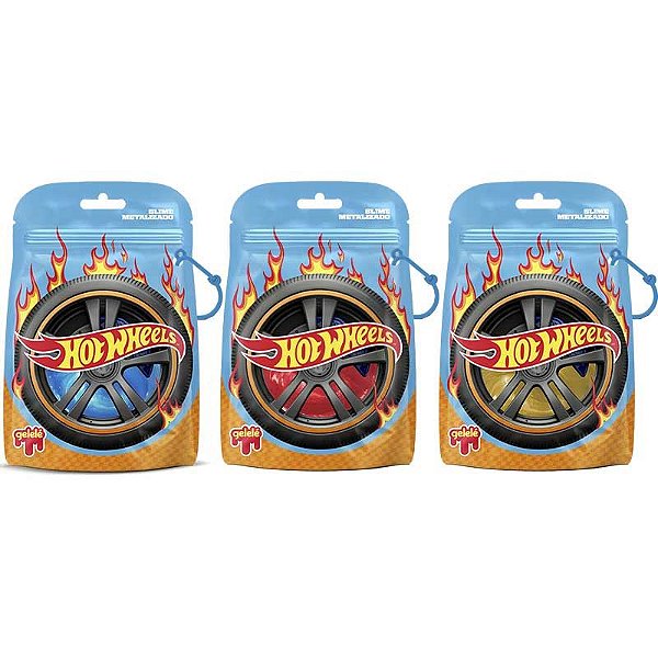 Brinquedo Gelelé Slime Bag 180g Hot Wheels