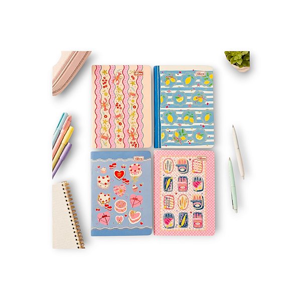 Caderneta Tilibra Love Mini Grampeada 32 Folhas Sortida