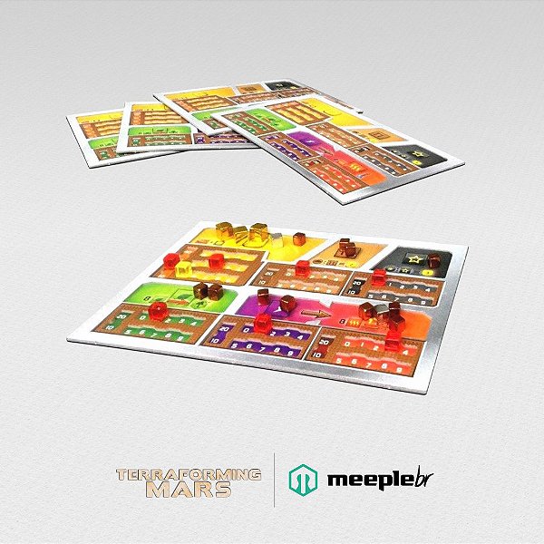 Terraforming Mars: Kit de Extras do KickStarter Reviravolta (Turmoil) - Tabuleiros do jogador + Cartas promocionais