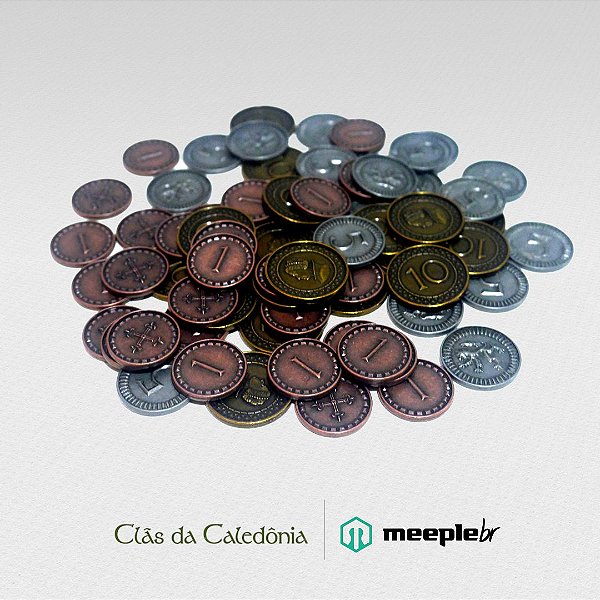 Moedas de metal - Clãs da Caledônia