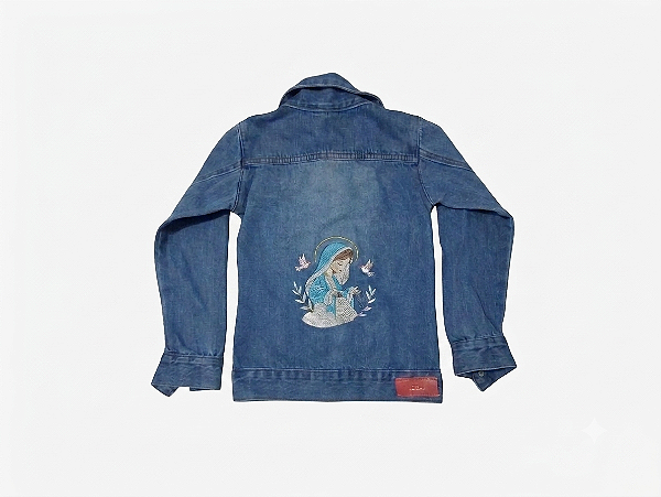 Jaqueta jeans Bordada infantil
