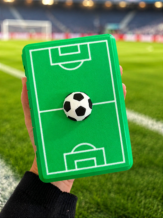 Porta Figurinhas Duplo Campo de Futebol