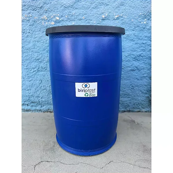 Tambor 200L 3 em 1 com Tampa – PARA Banho de Imersão, Mesa Bistrô ou Lixeira | Super Resistente, Multiuso e Versátil