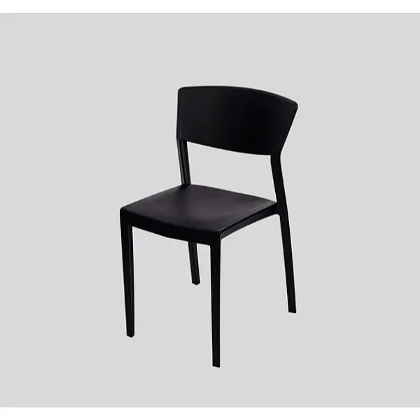 Cadeira Moderna de Plástico Reforçada Empilhável – Design Minimalista, Conforto e Durabilidade!