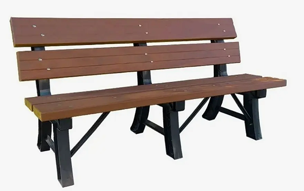 BANCO DE JARDIM COLOR 150CM LINHA URBAN MADEIRA PLÁSTICA