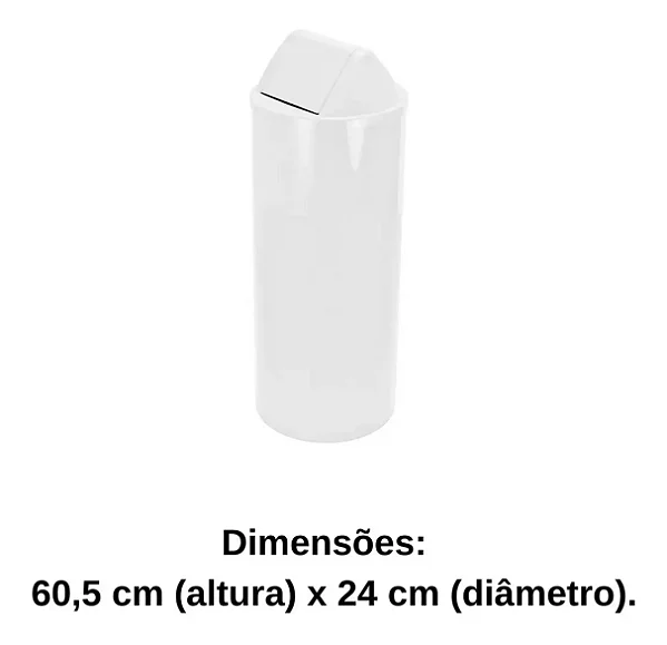 Lixeira Plástica Com Tampa Basculante