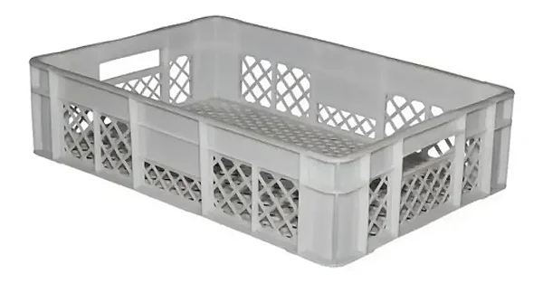 4 Caixa Plastica Vazada 28lts P/ Câmara Fria Natural