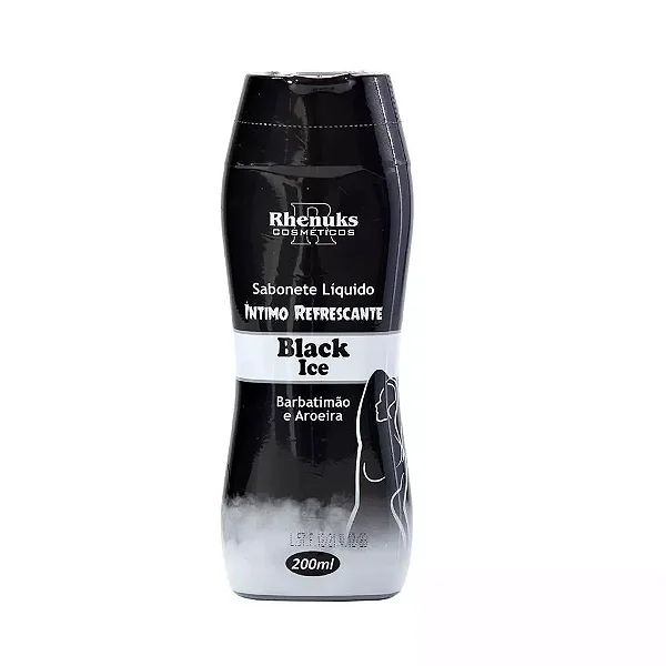 Sabonetes Liquido Íntimo Rhenuks Cosméticos Refrescante Black ice com Aroeira