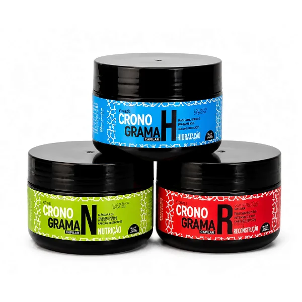 Kit Capilar Cronograma Hidratação, Nutrição e Reconstrução