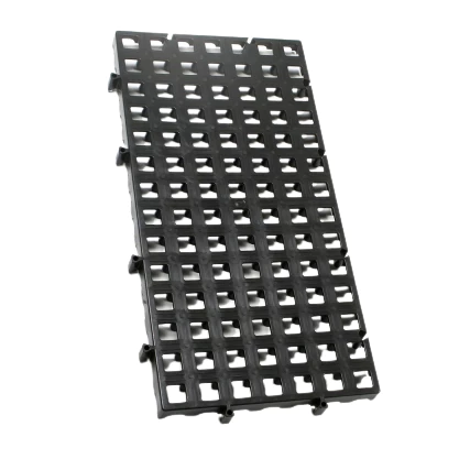 Palete Estrado Plástico 50x25x2,5cm Preto