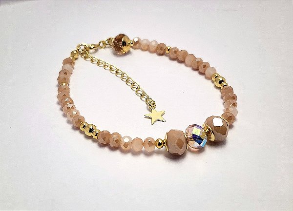 Pulseira de Cristais Minimalista