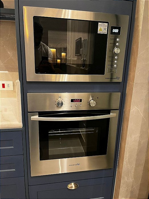 Forno Microondas Embutir Valência - 32 litros Cookerhood com Tecnologia Flat para Coccão