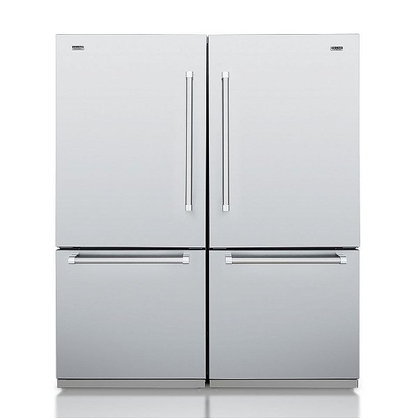 Refrigerador Embutido ou Piso 890L Tecno Professional Duo TR44BX - Aço Inox Anti-manchas, Ice Makers, Super Freeze e Super Cool, A+++ Energia