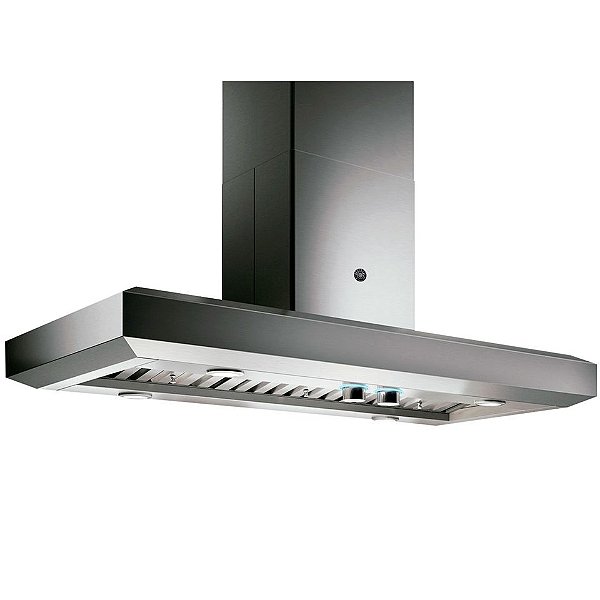 Coifa de Parede para Cozinhas Integradas Bertazzoni 122cm - Inox Escovado, 4 Velocidades, HUSH System Silencioso, LED e Filtros Profissionais