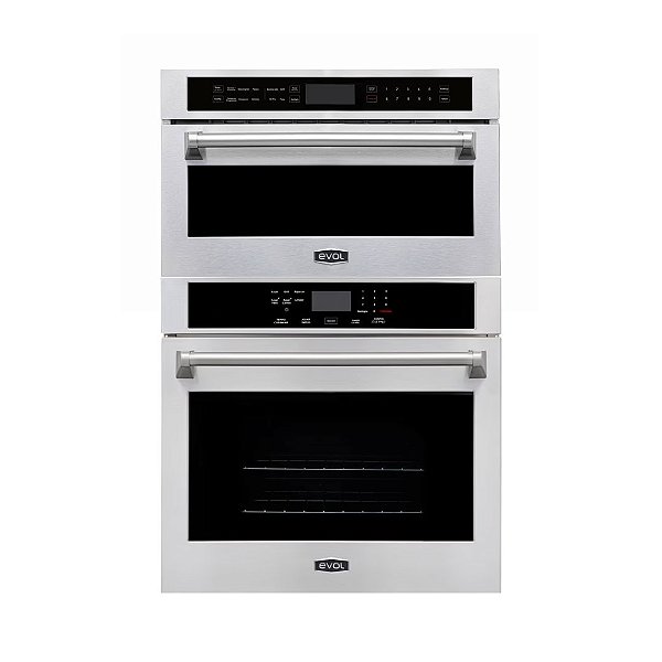 Kit Torre Quente Evol 76cm | Forno Combinado 45L + Forno Elétrico 135L | Aço Inox 304 Embutir