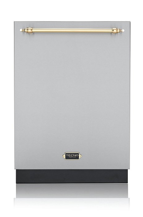 Lava-Louças de Embutir Tecno Vintage TD16WPV2 Tall Tub 16 Serviços 220V - SteamWash, IonTech, UltraSilent 41dB, 9 Programas, Puxador Latão