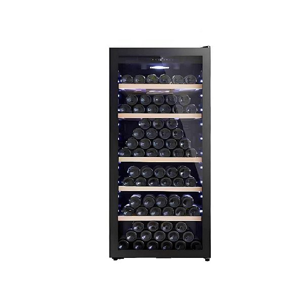 ADEGA SINGLE ZONE PARA 155 GARRAFAS COOKER HOOD - Design, tecnologia e sofisticação para os verdadeiros apreciadores de vinho.