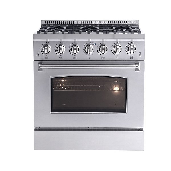 FOGÃO DE PISO 36 POLEGADAS - O Fogão de Piso Semiprofissional de 36 polegadas da Cookerhood é a escolha perfeita para quem busca potência, eficiência e um design sofisticado para a cozinha.