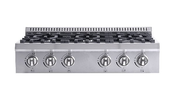 RANGETOP 36 POLEGADAS - O RangeTop Semiprofissional 36” Cookerhood une potência, sofisticação e desempenho de nível profissional.