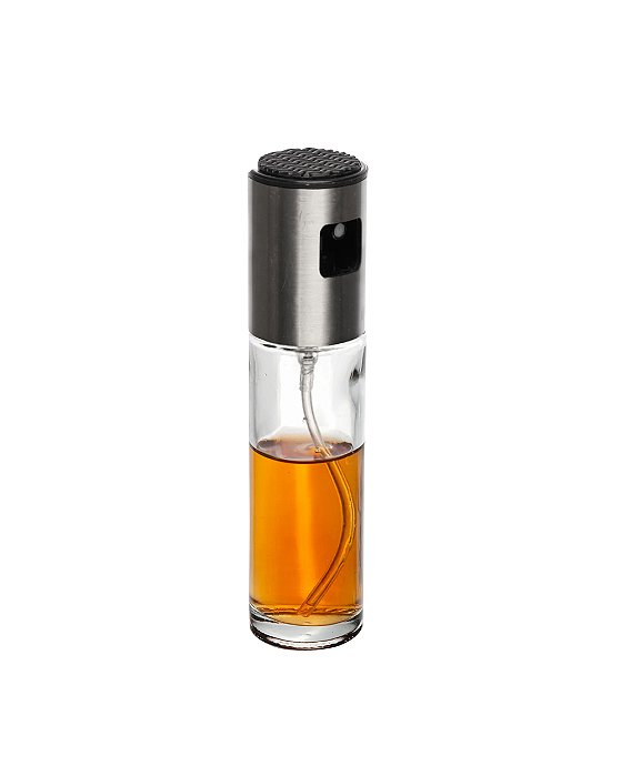 Borrifador Spray para Azeite e Vinagre 100ml em Vidro e Aço Inox Wolff