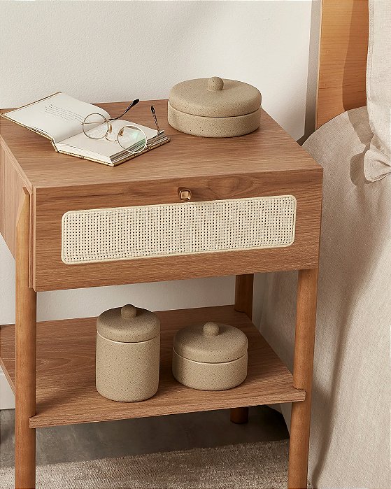 Kit Potes Decorativos em Cerâmica com 3 Peças
