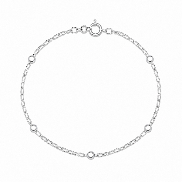 Pulseira Bolinhas em Prata 925