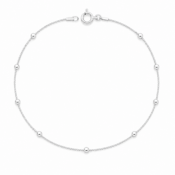 Pulseira Delicada de Bolinhas em Prata 925