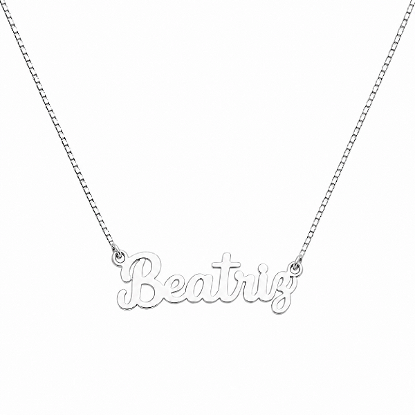 Colar Personalizado com Nome em Prata 925 (Até 9 Letras)