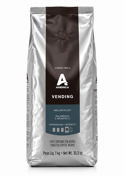 Café em grãos torrado América Vending 01 kg