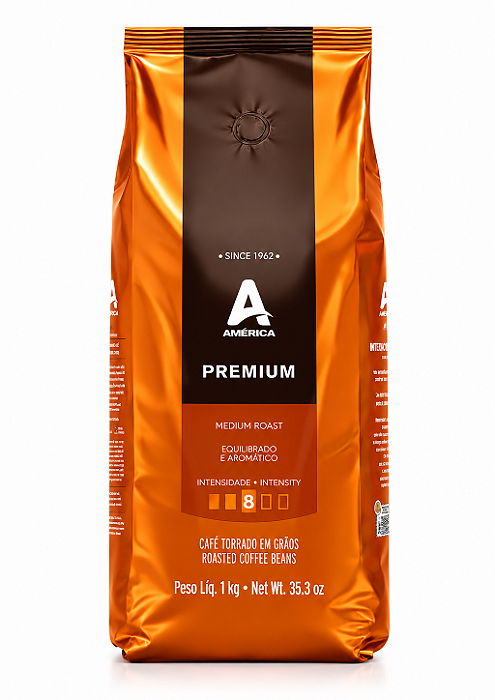 Café em grãos torrado América Vending 01 kg