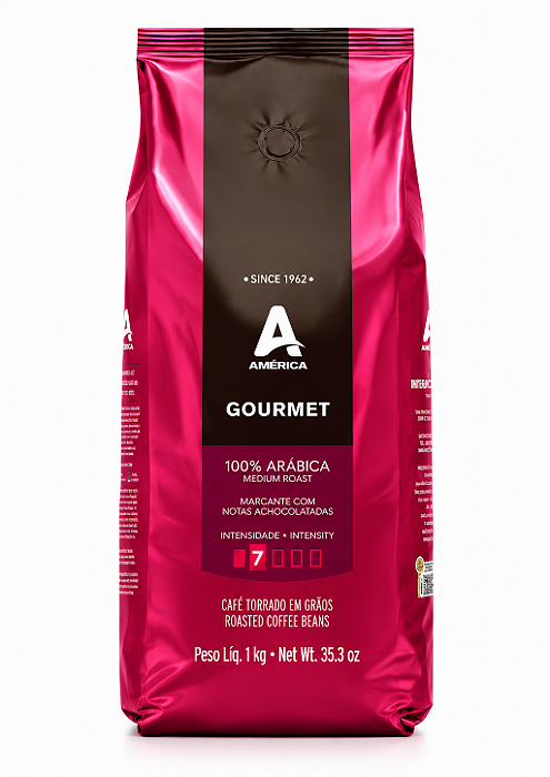 Café em grãos torrado América Vending 01 kg