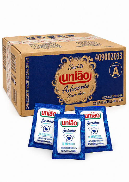 Adoçante em sachês 600mg - 400 unidades