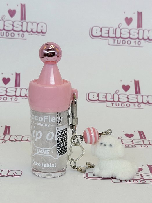 Glós Labial CocoFlez Crystal Love com Chaveiro