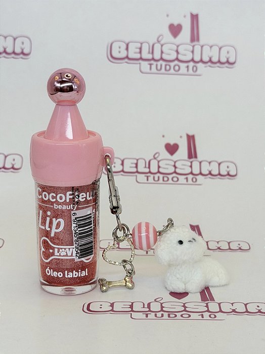 Glós Labial CocoFlez Red Love com Chaveiro