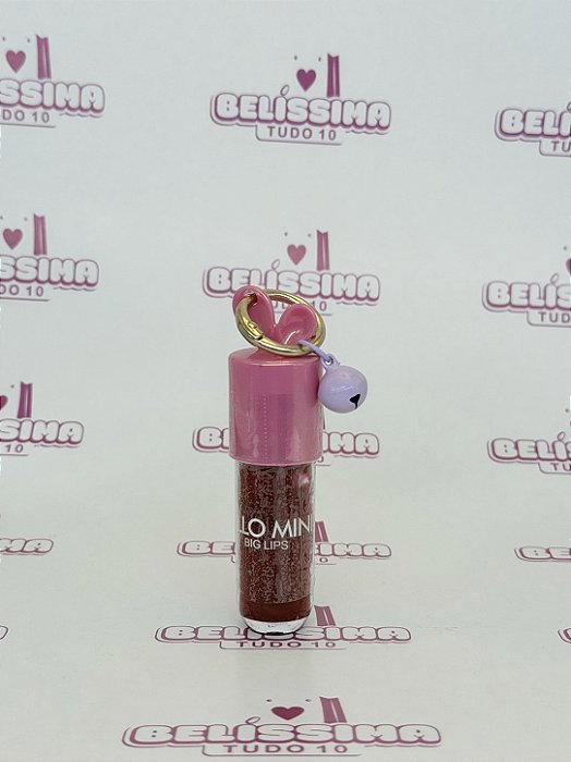 Lip Gloss Lo Mina Big Lips com Chaveiro