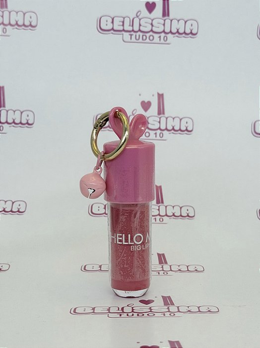 Lip Gloss Hello Mini Big Lips com Chaveiro