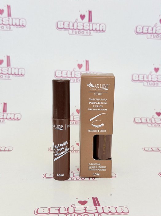 Máscara Multifuncional para Sobrancelhas e Cílios Max Love 3,5ml