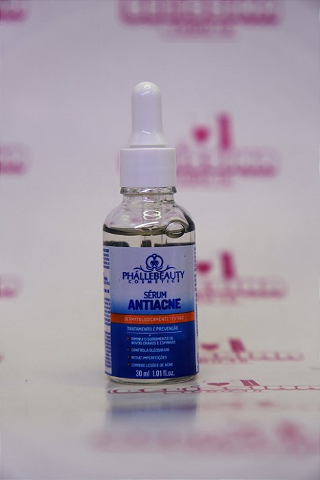 Sérum Antiacne Tratamento e Prevenção – Phállebeauty Cosmetics (30ml)