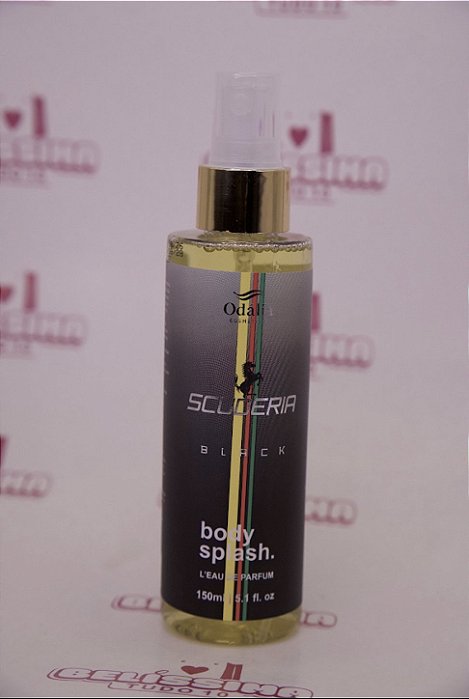 Body Splash Scuderia Black Odallia Cosméticos - 150ml
