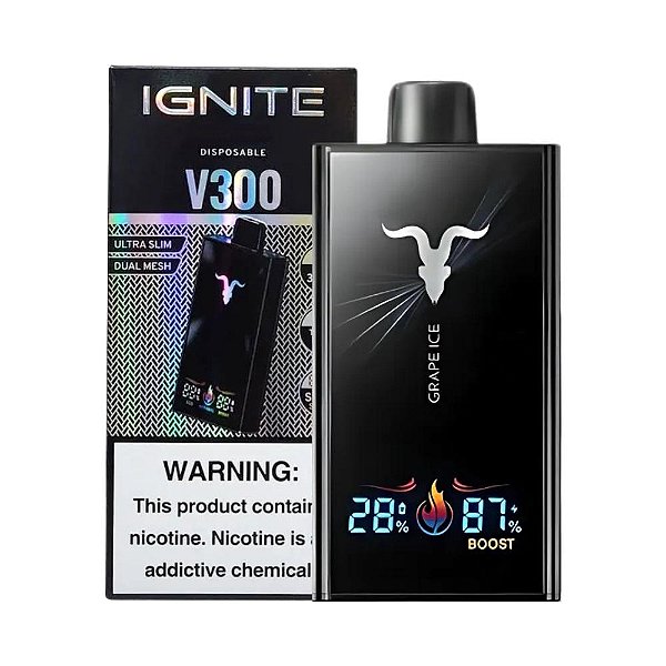 IGNITE V300 BLCK 30000 PUFF - POD DESCARTÁVEL