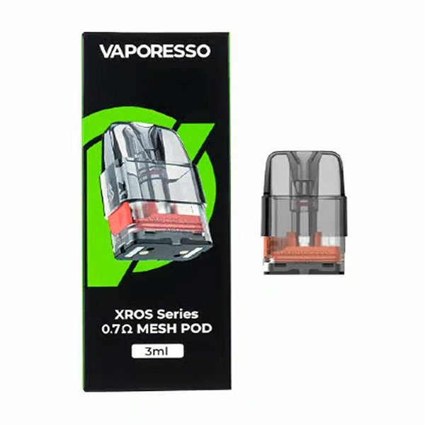 RESISTENCIA COIL POD XROS 3ML 0.7 OHM SERIES TRANSP - VAPORESSO