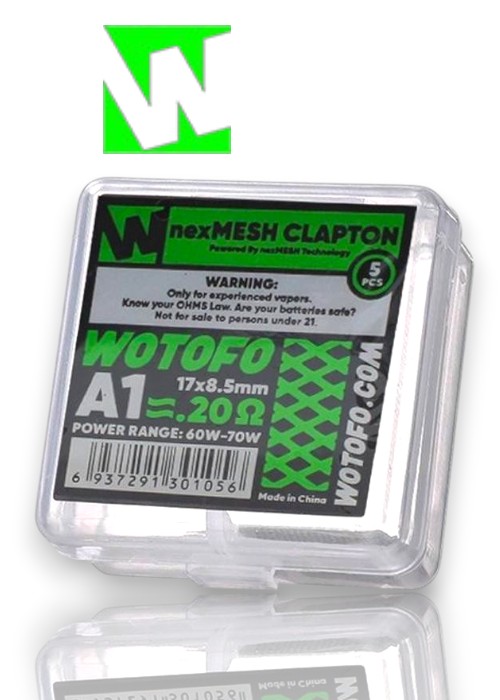 RESISTENCIA WOTOFO -COIL NEXMESH TURBO A1 - 0.20ohm - (10 Unidades)