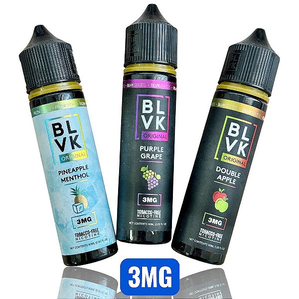 BLVK ORIGINAL SERIES - 60ml 3MG - JUICE FREE BASE