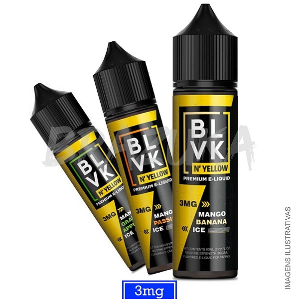 BLVK YELLOW 60ML 3MG - UND